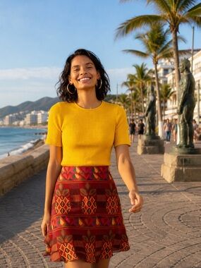Anthropologie NWT  Maeve Josefa Ribbed Tee Size XS